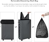 DOKEHOM 29 Inch Enlarged Slim Laundry Hamper with Wheels and Removable Wash Bag view 5