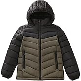 EIGIOO Boys Girls Toddlers Lightweight Hooded Puffer Jacket Kids Winter Coat Warm Comfy Outerwear
