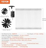 VEVOR 40ft Dryer Vent Brush Kit 3 Sizes Flexible Nylon Duct Cleaning Tool view 8