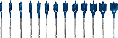 Bosch 13x EXPERT Self Cut Speed Spade Drill Bit Set 10–32 mm 13 pc