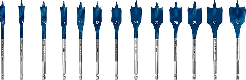 Bosch 13x EXPERT Self Cut Speed Spade Drill Bit Set 10–32 mm 13 pc