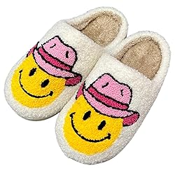 KEYUSHOP Happy Face Slippers for Kids Smile Face
