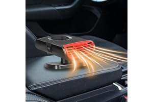 Chianku 150W 12V Car Heater Portable Car Heater, Auto Heater Fan Fast Heating Quickly Defrost Defogger Heating Cooling Fan, Car Windshield Defogger Defroster Rotatable Heater