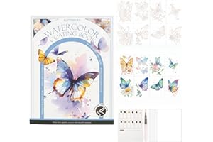 Breathly Creative Stress Relief Kit, 2026 New Paint Art Watercolor Books Painting Kit,Watercolor Coloring Book for Adults, DI