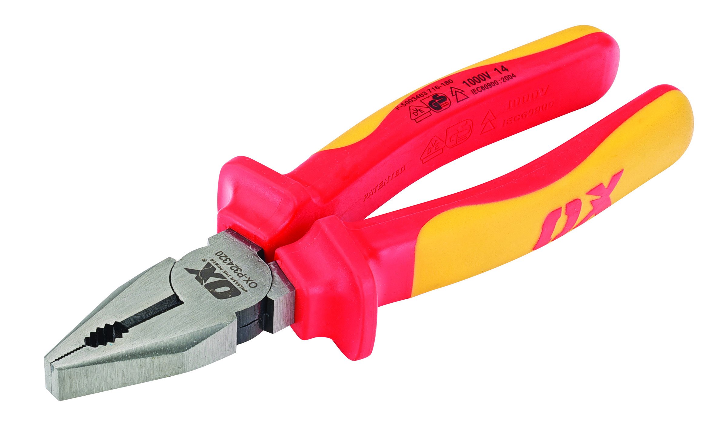 OX Pro VDE Combination Pliers - 180mm (7")