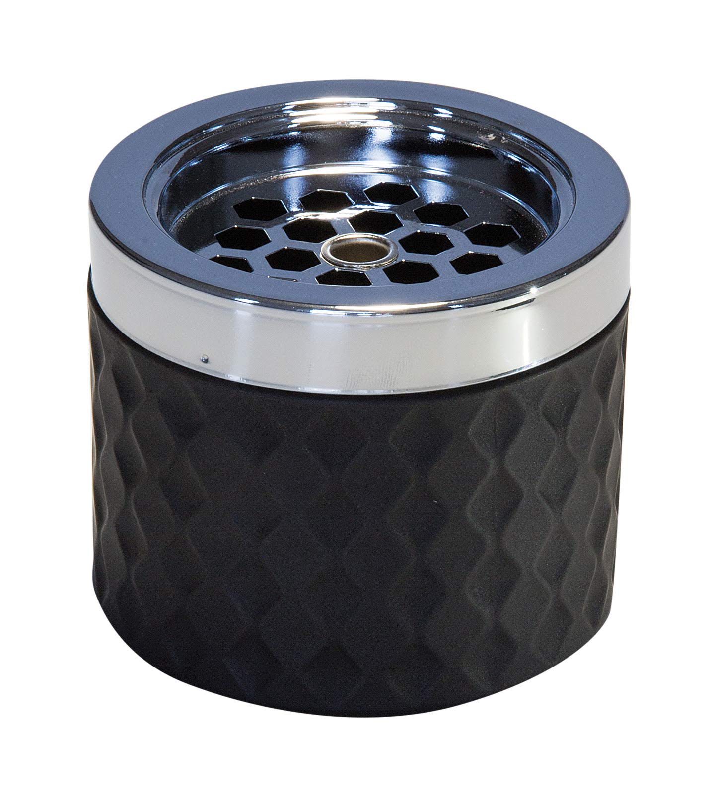 APS Windascher Glas, matt-Schwarz, gefrosted, Metall verchromt mit Bajonettverschluss 000564