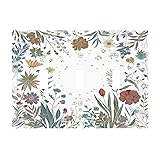 OILbiexn Light Switch Cover Boho Colorful Florals