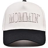 Funny Mommin Hat for Women, Mama Too Busy to Care Truck Hat Gifts Adjustable Washed Cotton Embroidered Mom Baseball Cap