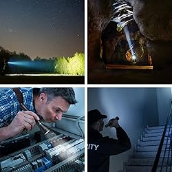 PEETPEN Rechargeable Tactical Flashlight High