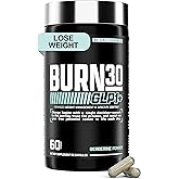 BURN30 GLP-1 Supplement - Super Berberine Weight Management Support GLP1 Naturally | Advanced Appetite Control & Metabolism Support with Clinically Studied Ingredients | Stimulant Free