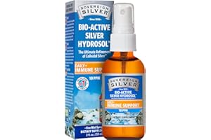 Sovereign Silver Immune Support, Colloidal Silver, Bio-Active Silver Hydrosol,10 ppm, Fine Mist Spray, 2 Fl Oz