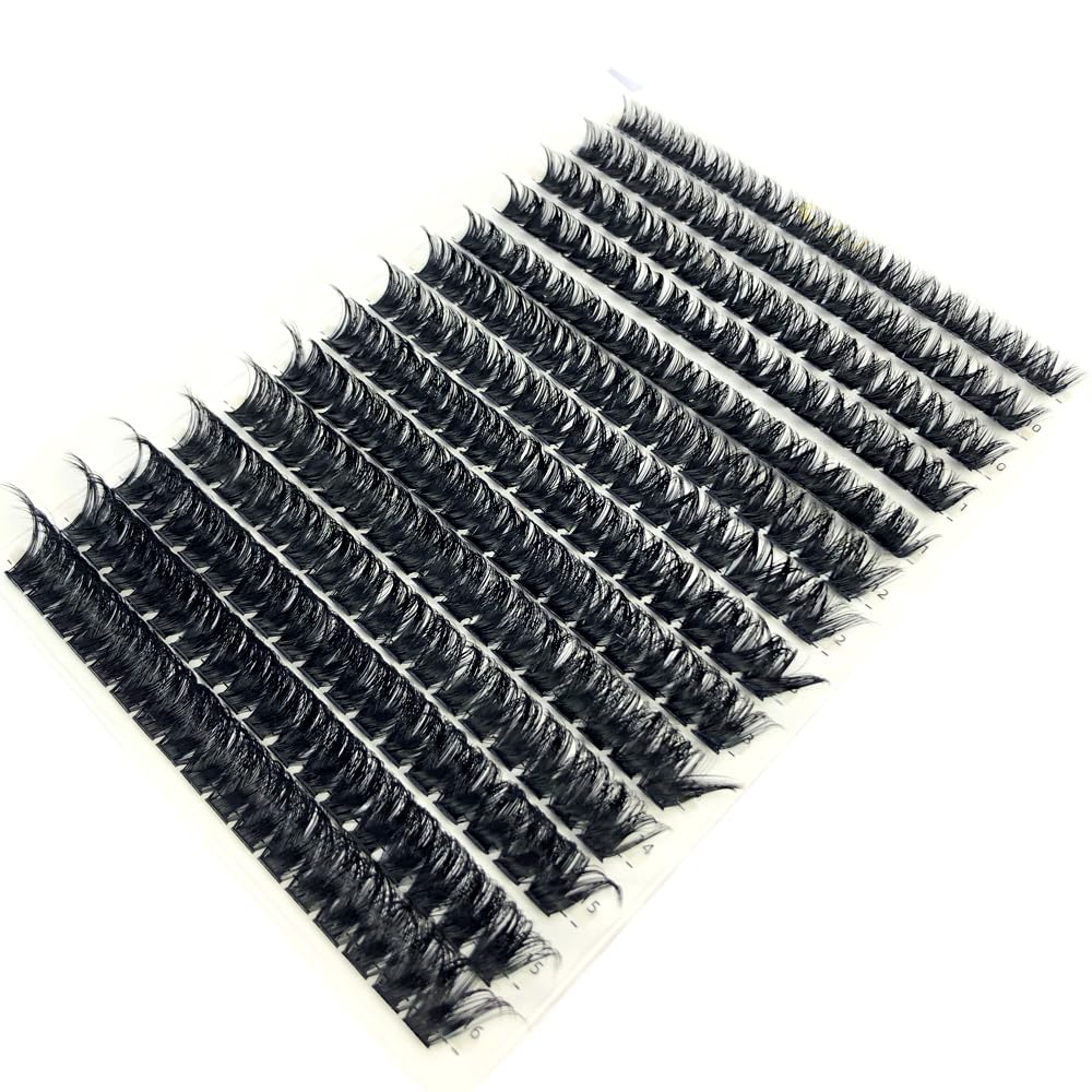 HBZGTLAD 30D/40D/50D/60D/80D /100D Mink Eyelashes 280 Bundles Natural Eyelash extension 3D Russia Volume Individual Eyelash Cluster Makeup Tools Lashes（100D-0.07mm-D Curl-MIX）