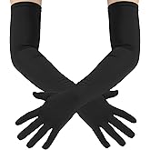 ATHX Men's and Women's Spandex Costume Long Gloves 22" Length Halloween Cosplay Stretchy Gloves Banquet Party Maxi Gloves