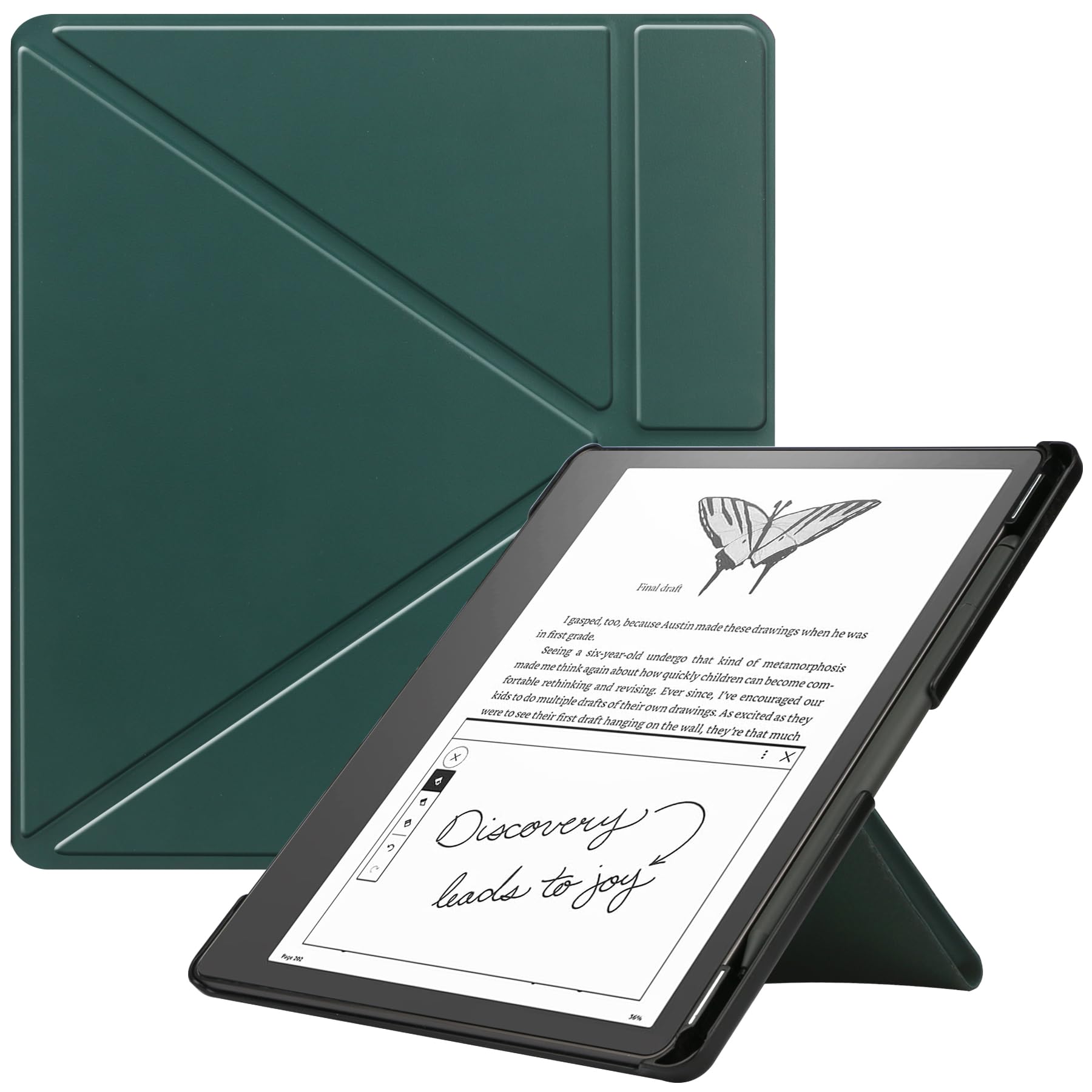Photo 1 of KuRoKo Slimshell Case for Kindle Scribe (2024/2022 Released), Premium Lightweight PU Leather Stand Cover with Auto Sleep/Wake for 10.2 inch Amazon Kindle Scribe 2024(1st Gen)/2022-Mint