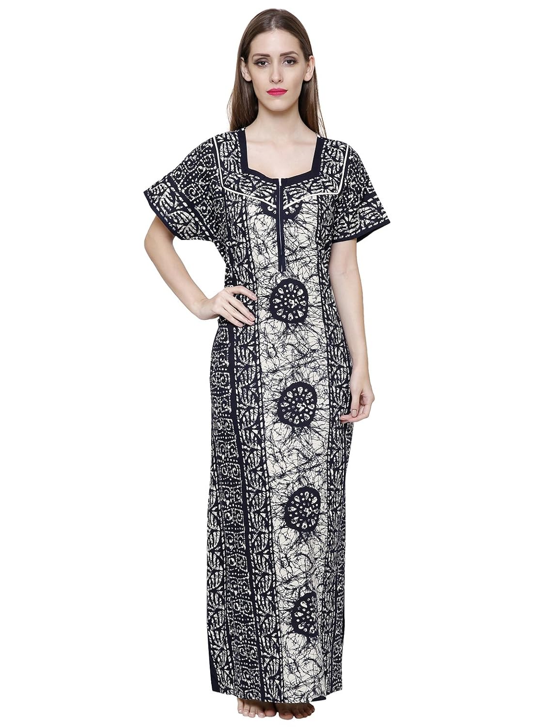 secret wish women's adorable cotton, nighty free size