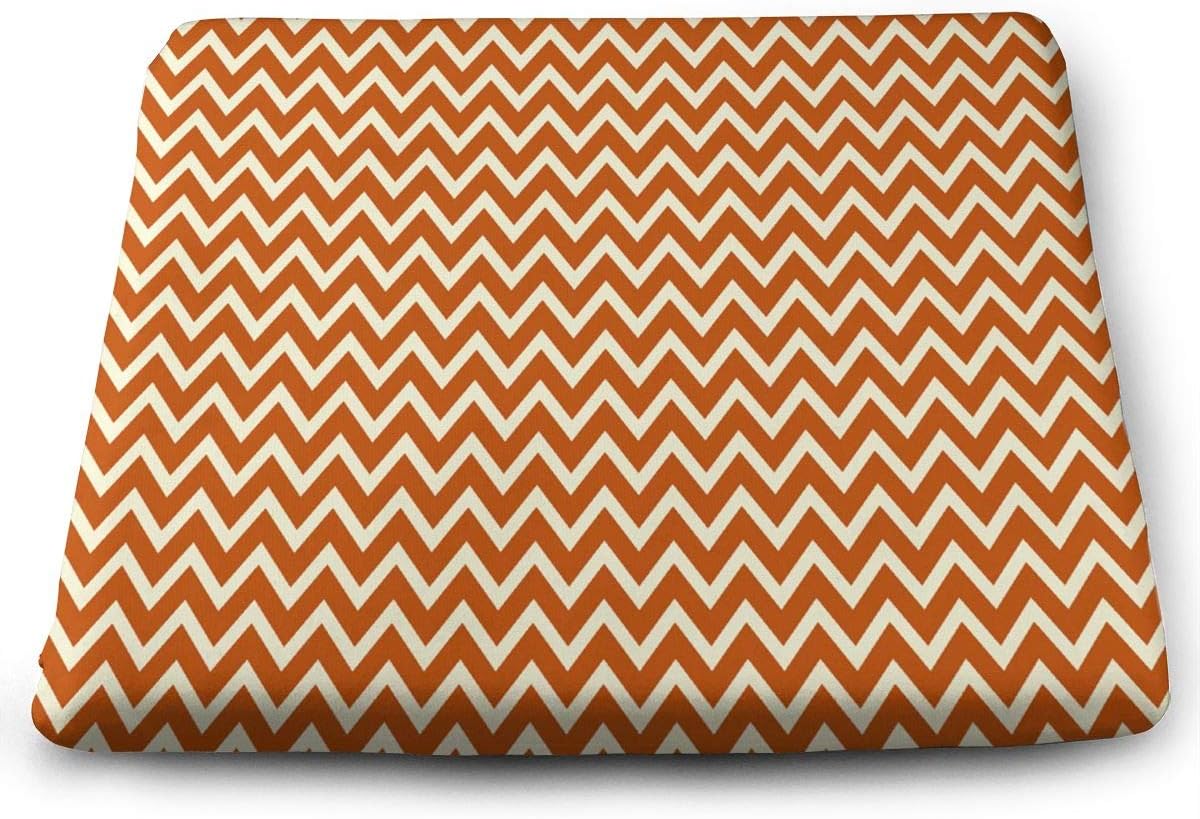 Best Orange Chevron Kitchen Chair Cushions