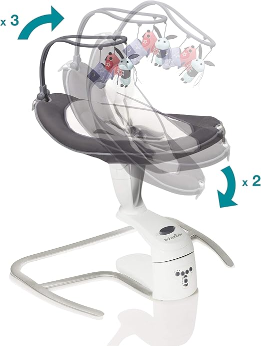 Babymoov Swoon Motion Balancelle Bebe Electrique 3 En 1 Zinc Amazon Fr Bebes Puericulture