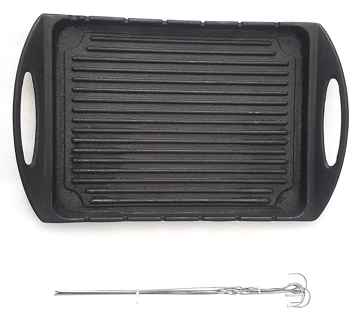 My Cookware Shop® Cast Iron Grill Plate Colour Black (14 inch x 10.5