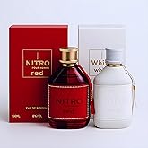 Dumont Nitro Red and White Combo Pack Eau de Parfum Set, 3.45 fl oz Each, 2-Piece Fragrance Combo Pack - 1 Red and 1 White