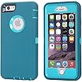AICase iPhone 6/6S Protective Case, Heavy Duty, Built-in Screen Protector, Tough, Blue
