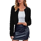Arach&Cloz Women's Fleece Cropped Jacket Faux Fur Outerwear 2026