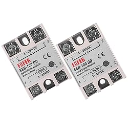 Alinan 2pcs SSR-100DD Solid State Relay DC to DC