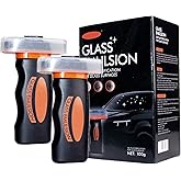 Vitacamy 2 Pcs Glass Oil Film Remover for Car,Glass Emulsion Cleaner,Removes Oil Film & Smudges, Improve Windshield Clarity for Safe Driving