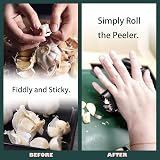 DSL Daily Supply Garlic Press Rocker Set with Easy Peeler and Odour Bar view 3
