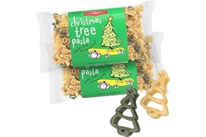 Pastabilities Fun Shaped Pasta for Kids - Christmas Tree Shaped - Green and Brown Tree Holiday Theme, Non-GMO Natural Wheat Pasta, All-Natural, Kosher Certified, Made in the USA, (2 Pack,14 Oz)