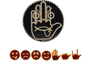 AZURE CANTARA Hand Gesture Light for Car, 8 In1 Truck Sign Finger Light with Remote Control, Funny Back Window Sign LED Accessories ，Emotion Glow Lamp,Funny Cars Accessories