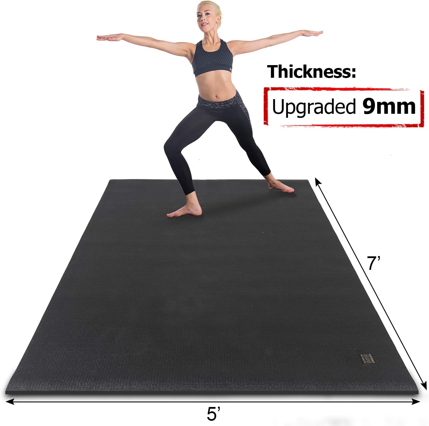 Gxmmat Large Yoga Mat NonSlip 7’x5’x9mm Gxmmat Large Yoga Mat NonSlip 7’x5’x9mm