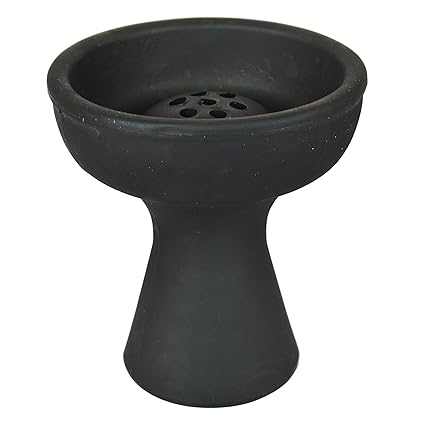 Hy-tec Silicone Unbreakable Hookah Chillum(Black and Red)