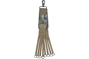 RIG EM RIGHT Rig'Em Right Waterfowl Non-Slip Leg Band Bird Hunting Game Strap with Leg Loop Style - Includes Heavy Duty Spring Clip and 8 Metal Cinch Rings