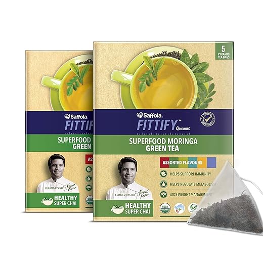 Saffola FITTIFY Gourmet Green Tea Pack of 2