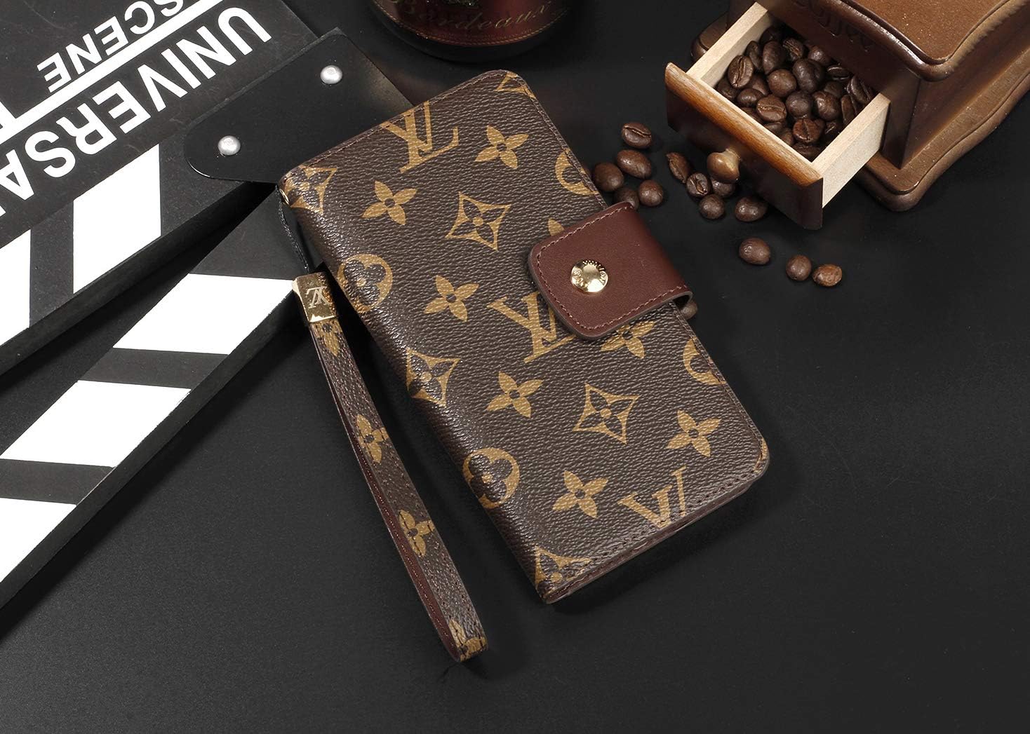 Wallet Case for iPhone 8 Plus and iPhone 7 Plus Case 5.5" Luxury Elegant Leather Flip Filio with Strap Card Slot for Women Man Boy Girl