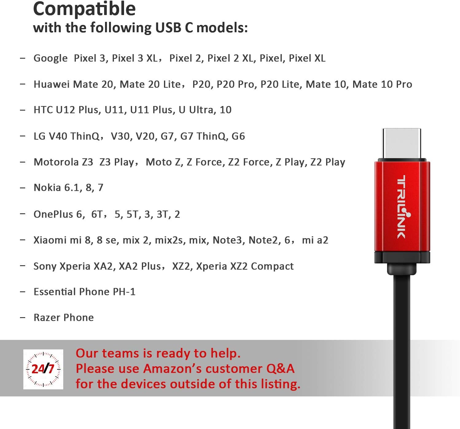 TRILINK USB Type C Earbud Headphones (Hi-Res & DAC Chipset) In-Ear Earphone with Mic compatible with New iPad Pro/MacBook/Air - Image 5