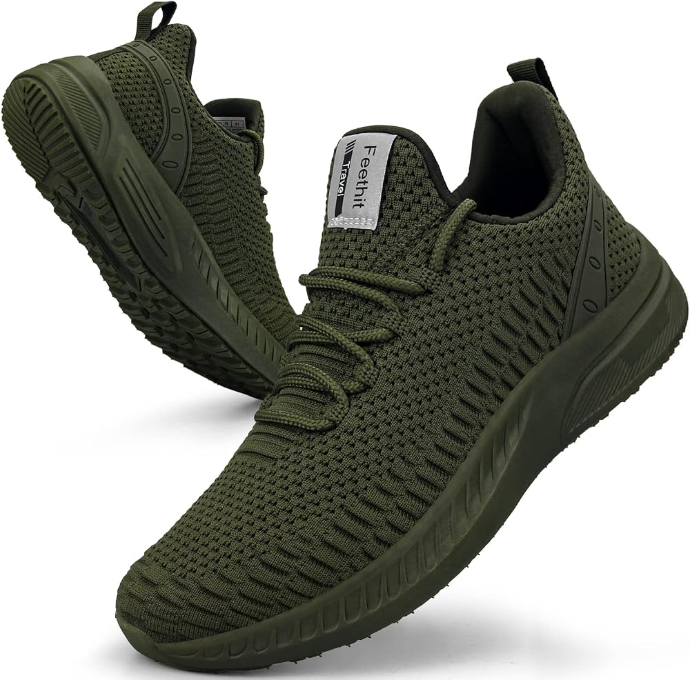Feethit Womens Trainers Breathable Running Lightweight Green 7