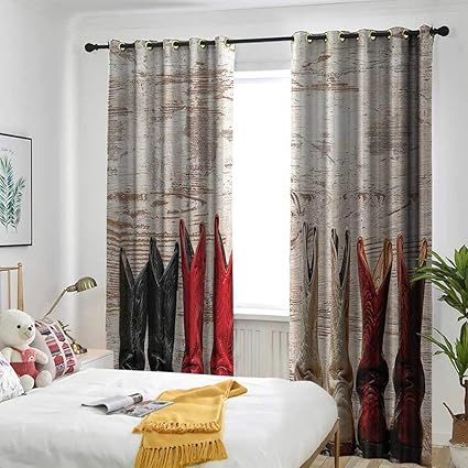 Amazon Com One1love Western Decor Grommet Curtain American
