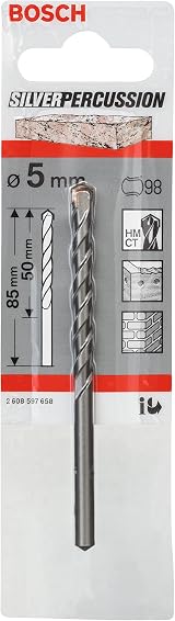 Bosch CYL-3 Concrete Drill Bit 5mm x 50mm x 85mm Gray view 2