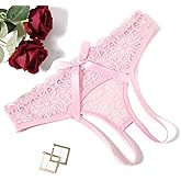 Avidlove Women Lace Panties Hollow Out Rear Bowknot Underwear Ruffle Cheeky Briefs 1-3 Pack