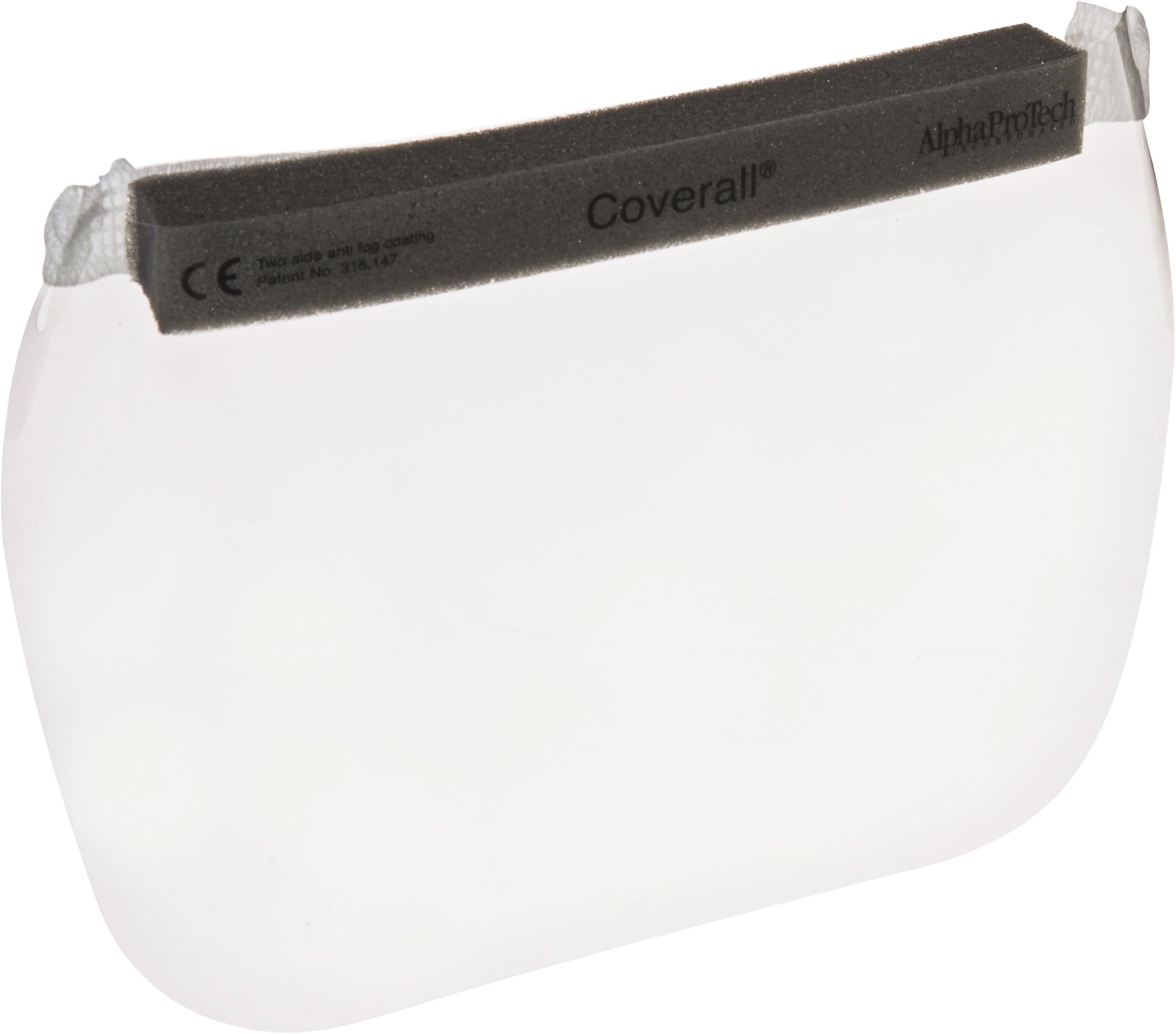 Alpha Pro Tech 2807 Critical Cover Coverall Full Face Shield with Comfort Band, 12-3/4" Width x 5-5/8" Height (Case of 100)
