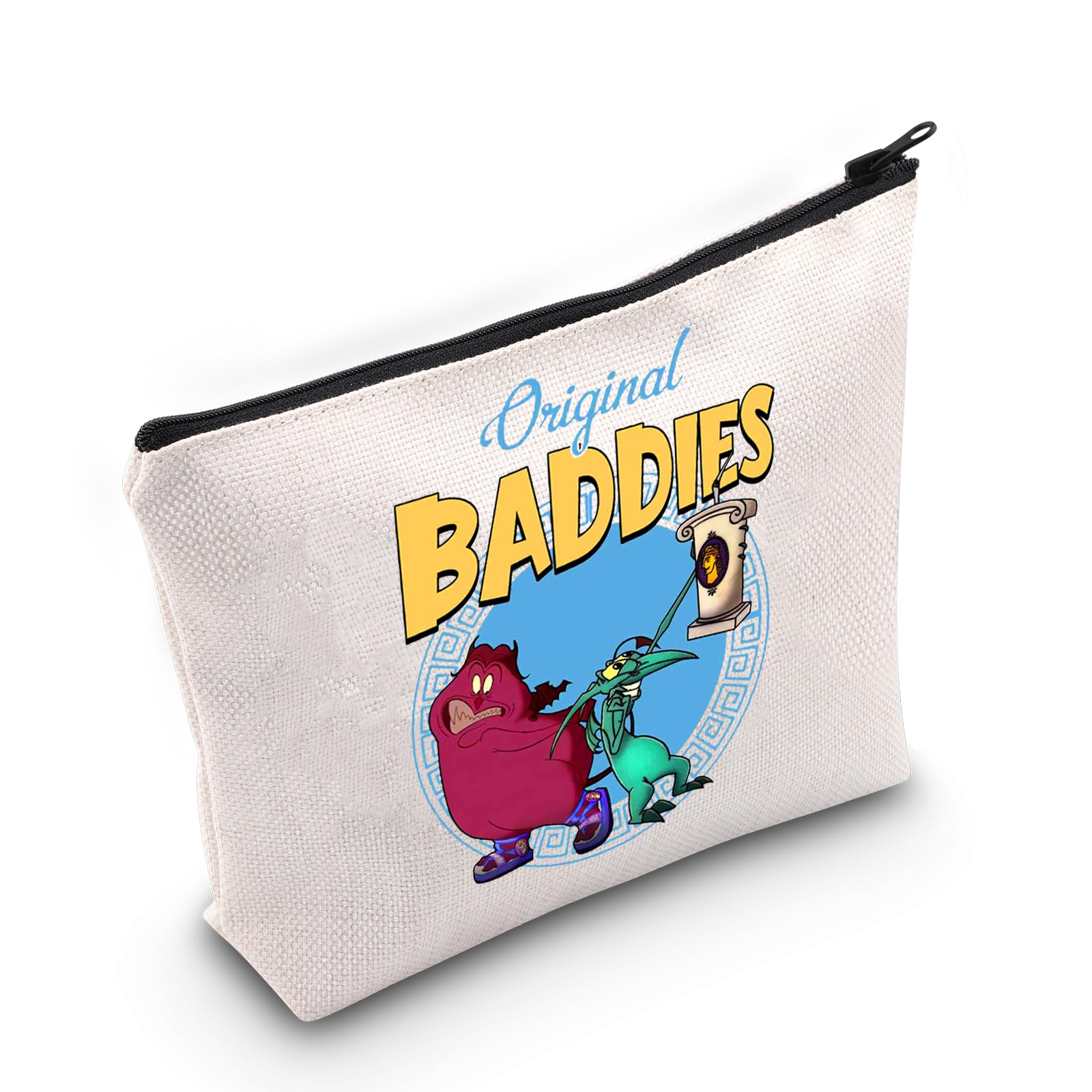 LEVLO Panic & Pain Cosmetic Bag Cartoon Movie Fans Gift Original Baddies Panic & Pain Zipper Pouch Bag Cartoon Animal Merch, Baddies Bag, Tote Bag