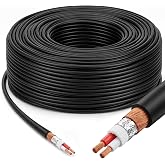 Tellegloww 500ft 24 AWG XLR Microphone Cable, Ofc Bulk Wire | Double Shielded Aluminum Foil &amp; Braided, Ofc Pure Copper Core, Anti-interference PVC Jacket for Studio Podcast Recording