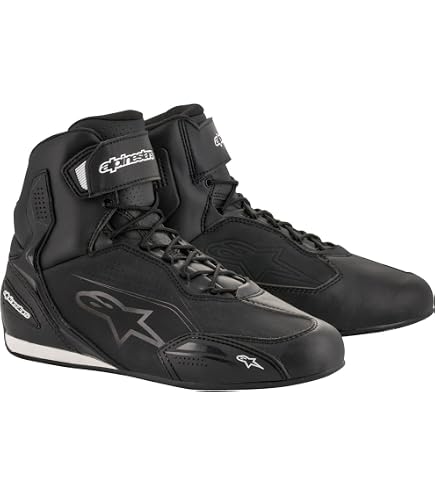 Alpinestars Unisex Motorradstiefel Sektor, Schwarz/Rot, Größe 44 EU