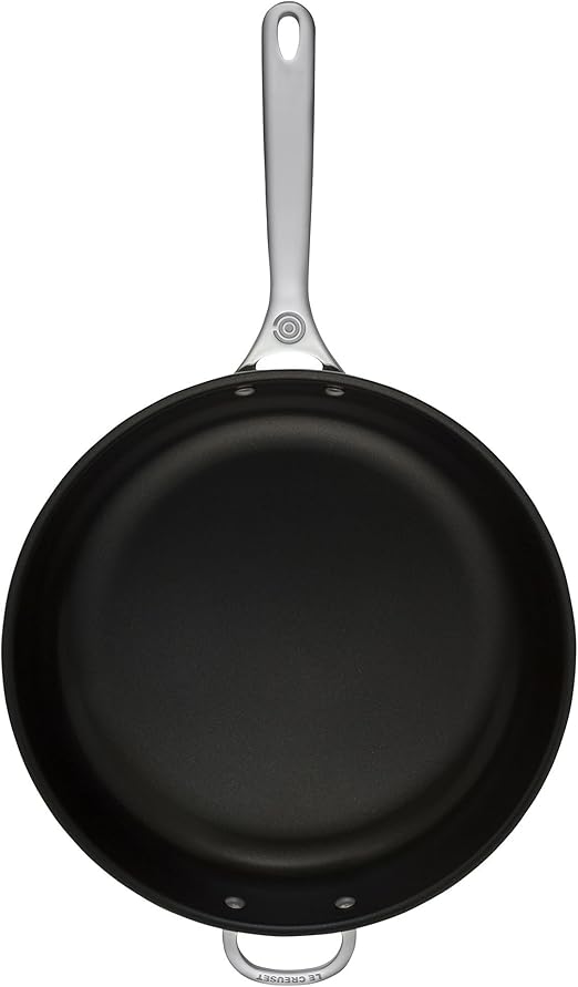 Le Creuset SSP250032 Stainless Steel 12.5 Nonstick Deep Fry Pan with