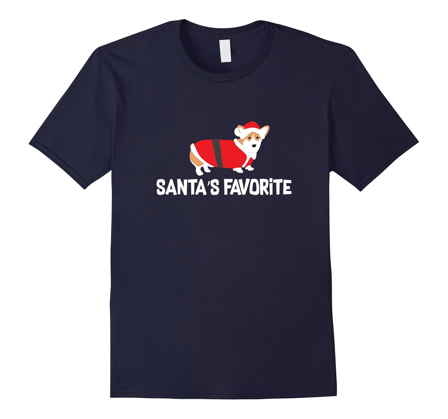 Christmas Corgi T-Shirt_ Santas Favorite Holiday Gift-ANZ