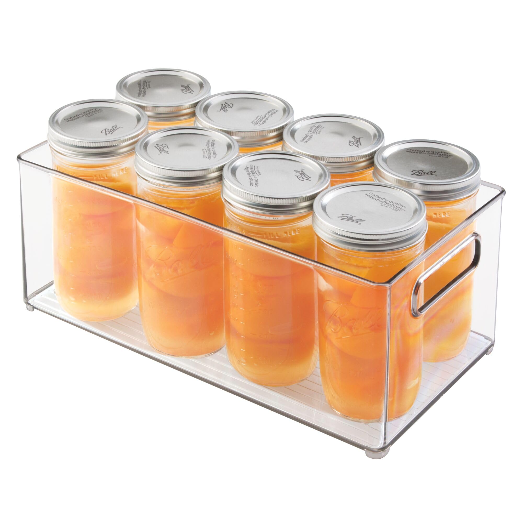 Photo 1 of iDesign Kitchen Binz BPA-Free Plastic Deep Stackable Organizer with Handles - 8" x 6" x 14.5", Clear