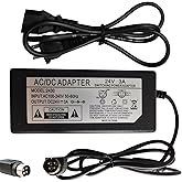 4-Pin 24V 3A AC/DC Adapter Compatible with Canon PA-14U PA-14E MG1-4558 5039 4892 imageFORMULA 300P DR-2020U DR-1210C DR-M260 DR-M160 DR-M140 ScanFront 330 400 CanoScan 9950F Scanner 2A Power