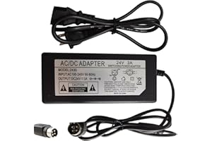 YOUHELLOME 4-Pin 24V 3A AC/DC Adapter Compatible with Canon PA-14U PA-14E MG1-4558 5039 4892 imageFORMULA 300P DR-2020U DR-1210C DR-M260 DR-M160 DR-M140 ScanFront 330 400 CanoScan 9950F Scanner 2A Power