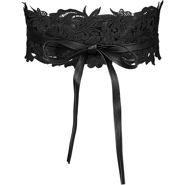 Women Fashion Black Denim Fabric Elastic Wide Corset Belt  display picture 1